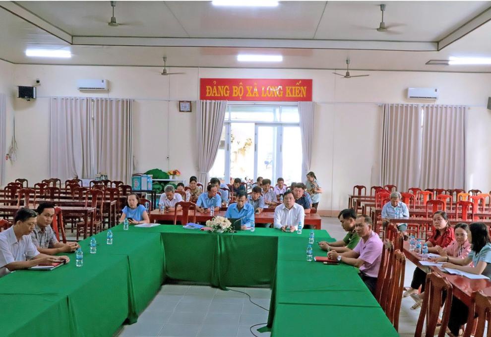 Xã Long Kiến tham dự hội nghị trực tuyến  sơ kết công tác bảo hiểm xã hội, bảo hiểm y tế 6 tháng đầu năm 2026