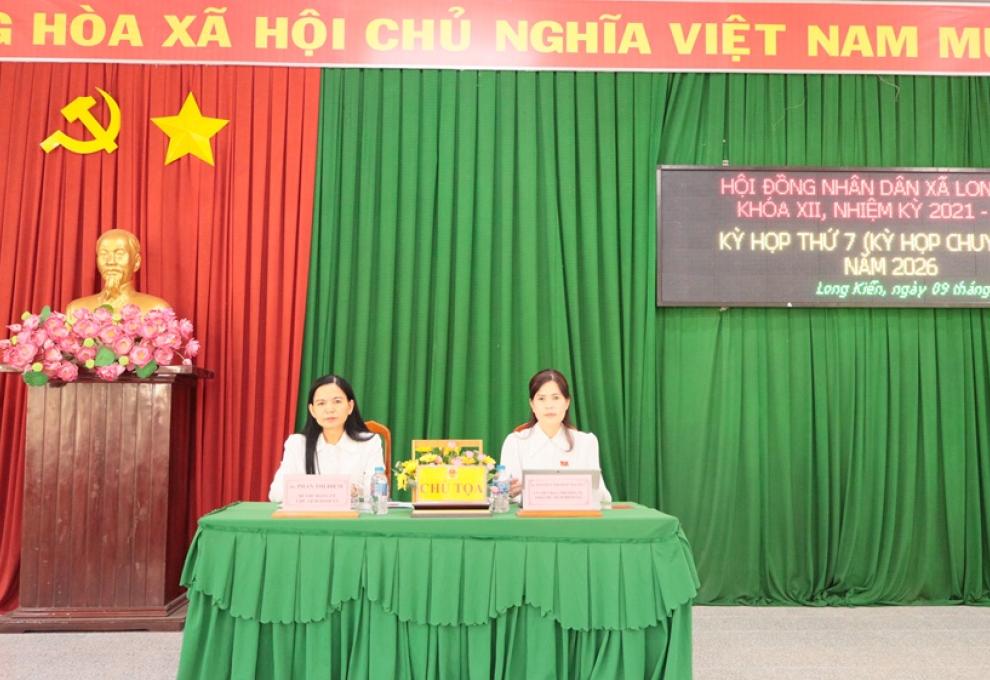 HĐND xã Long Kiến tổ chức kỳ họp chuyên đề