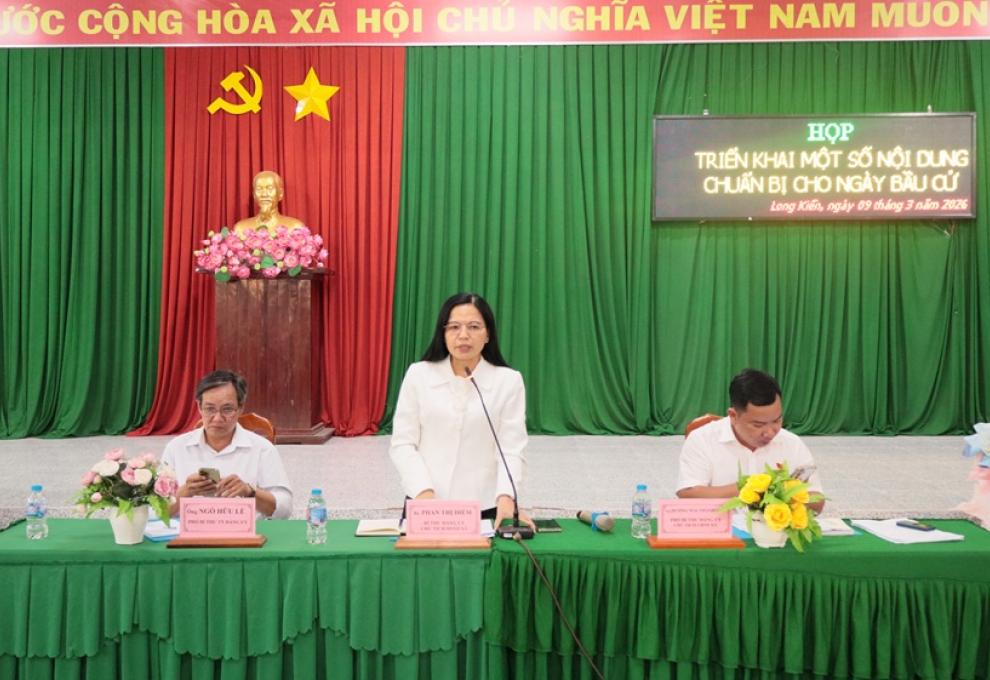 Họp triển khai một số nội dung chuẩn bị cho ngày bầu cử