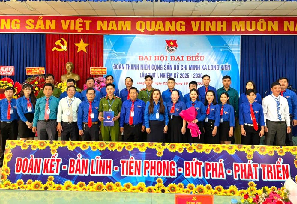 Đại hội đại biểu Đoàn TNCS Hồ Chí Minh xã Long Kiến lần thứ 1, nhiệm kỳ 2025 – 2030