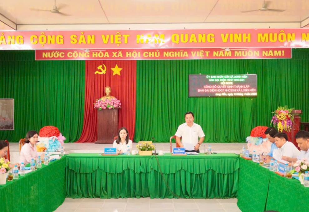 Ban đại diện hội đồng quản trị Ngân hàng chính sách xã hội  xã Long Kiến tổ chức hội nghị sơ kết Quý 1