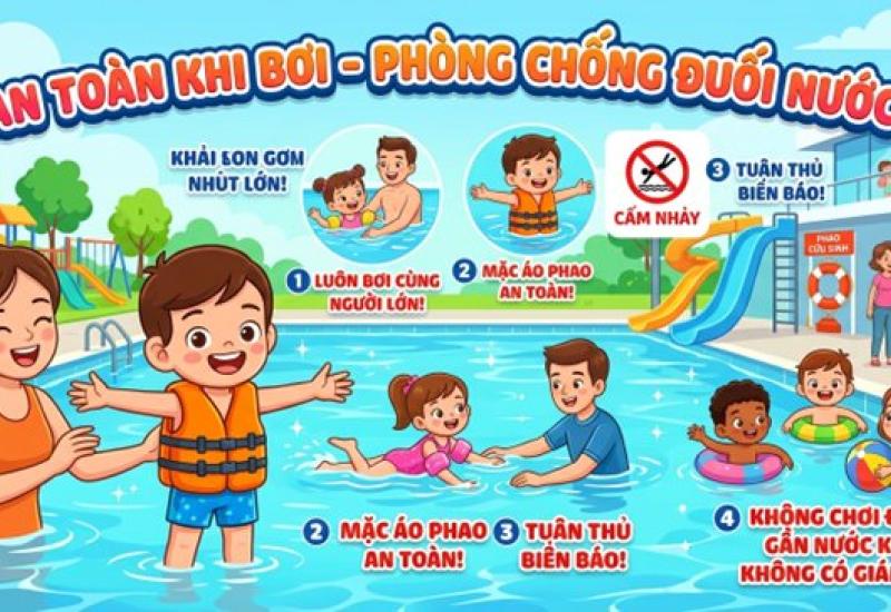 Tăng cường phòng, chống tai nạn, thương tích và đuối nước trẻ em trong dịp hè và mùa mưa bão