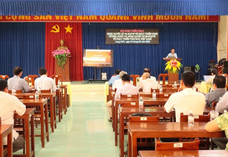 Hội nghị nghiên cứu học tập, quán triệt và triển khai thực hiện Nghị quyết số 79 và 80 của Bộ Chính trị