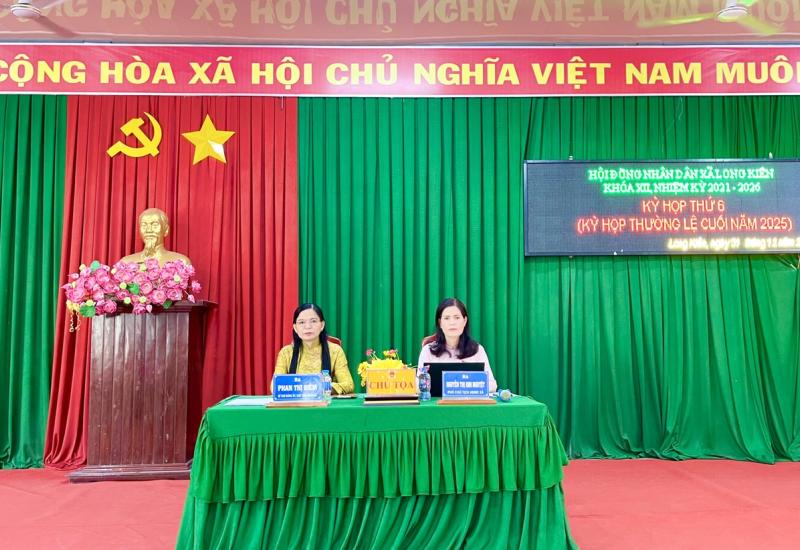 Kỳ họp thứ 6 HĐND xã Long Kiến quyết định nhiều nội dung quan trọng