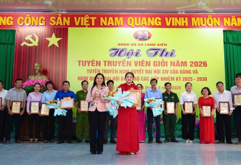 Hội thi tuyên truyền viên giỏi năm 2026 kết thúc thành công tốt đẹp