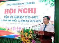 Xã Long Kiến tổng kết năm học 2025 - 2026