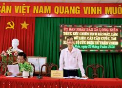 Xã Long Kiến tổng kết, kết quả rà soát, làm sạch, xây dựng dữ liệu