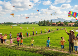 An toàn khi thả diều: Vui xuân hè, bình an cho mọi nhà