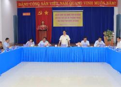 Chủ tịch UBND tỉnh Hồ Văn Mừng làm việc với 25 xã, phường Tiểu vùng phía Đông