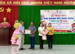 BÀN GIAO 5 CĂN NHÀ ĐẠI ĐOÀN KẾT VÀ PHIÊN CHỢ 0 ĐỒNG